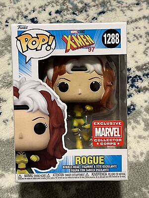 #ad Funko POP X Men #x27;97 Rogue #1288 Marvel Collector Corps Exc W Protector $15.95