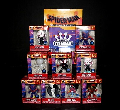 #ad FUNKO x Marvel Spider Man: Across the Spider Verse Minis Complete Set 10 $11.99