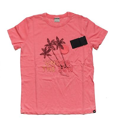 #ad Hurley Pink Cotton Under The Sun Burnout S Women#x27;s T Shirt $20.20