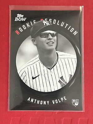 #ad 2023 Topps Black And White Topps Bamp;W ANTHONY VOLPE 🔥 ROOKIE RESOLUTION #RR5 $19.99