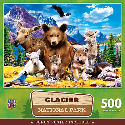 #ad MasterPieces Glacier National Park 500 Piece Jigsaw Puzzle $16.99