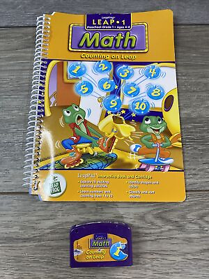 #ad LeapFrog LeapPad Interactive Book amp; Cartridge Counting On Leap Grade 1 Math $4.24