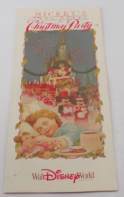 #ad Walt Disney World Mickey#x27;s Very Merry Christmas Party 1992 Brochure $11.99