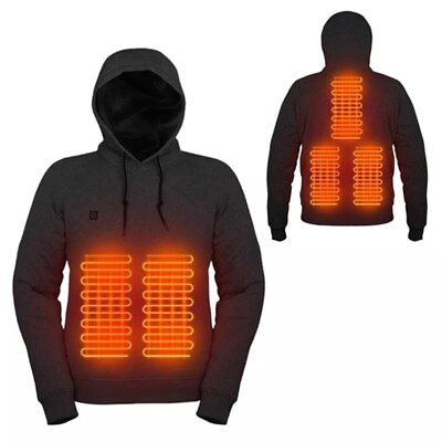 #ad 2023 Outdoor Electric USB Heating Sweaters Hoodies Men Winter Warm Clothe $34.99