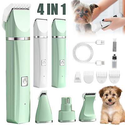 #ad Professional Pet Dog Grooming Clipper Thick Fur Hair Trimmer Electric Shaver kit $19.94