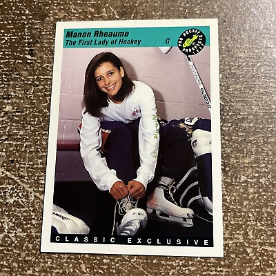 #ad 1993 94 Classic Pro Prospects Manon Rheaume Tampa Bay Lightning #3 Hockey $2.29