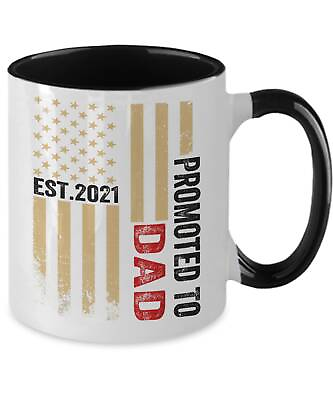 #ad Dad Gifts Promoted To Dad Est 2021 Birthday Christmas Fathers Day Gift Idea Two $18.99
