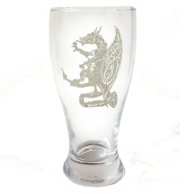 #ad Celtic Dragon Beer Glass Free Personalized Engraving Decorative Pilsner $25.30