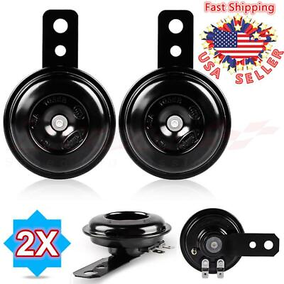 #ad 2X Loud Motorcycle Horn Scooter Bracket For Car ATV Electric Dirt Bikes 105dB Vj $9.99