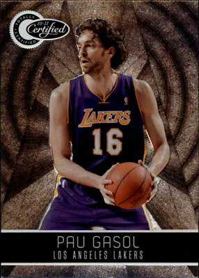 #ad 2010 11 Totally Certified Los Angeles Lakers Basketball Card #70 Pau Gasol 1849 $1.69