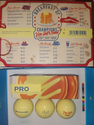 #ad Vice Pro Limited Edition Breakfast Of Champions 3 Balls Sleeve W Collectors Box $23.00