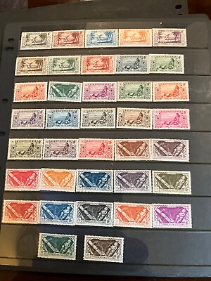 #ad Stamps French Polynesia Scott #80 116 hinged $55.00