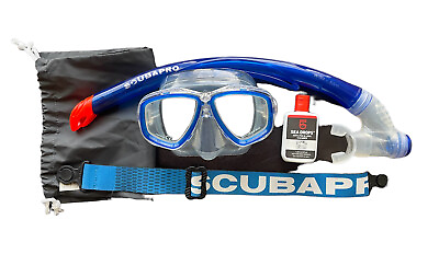 #ad Scubapro Ecco Mask Package Snorkeling Set Scuba Diving Comfort Mask Strap $60.00