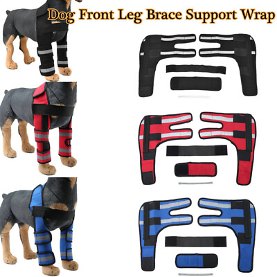 Pet Dog Front Leg Brace Support Paw Compression Shoulder Wrap Tool S M L $20.19
