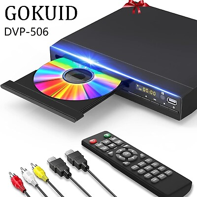 #ad Gokuid Multimedia DVD Player DVP 506 Brand New in Box Manual amp; Remote $22.98
