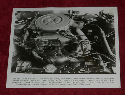 #ad 1983 Press Photo Mazda Capella 626 FE Engine 2 Liter 4 Cylinder Closeup Look $7.73