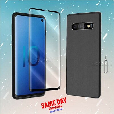 #ad Brand New Tempered Glass Screen Protector CasePin for Samsung Galaxy S10 G973U $25.12