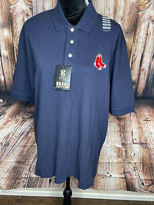 #ad NWT Gear for Sports Boston Red Sox Navy Blue Polo Men Size Large MLB Baseball $25.00