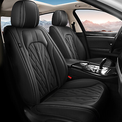 #ad Car Seat Cover For Hyundai Sonata 2004 2014 Front Rear Set PU Leather Cushion $108.00