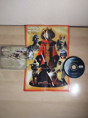 #ad Star Wars Episode 1 The Phantom Menace Soundtrack CD And Poster Play Tested $3.95