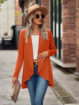 #ad Cozy Knit Long Sleeve Open Front Cardigan $32.95