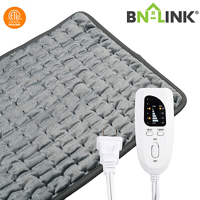 #ad BN LINK Electric Heating Pad For Back Pain amp; Cramps Relief 12quot;x24quot; 6 Heat Level $25.99