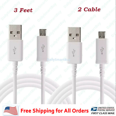 #ad 2x3ft Micro USB Charging Cable Data Sync Charger Cord for Android Samsung LG $5.49