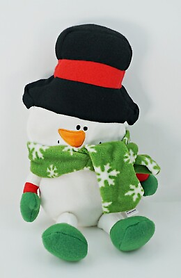 #ad Christmas Snowman Plush Doll Stuffed Animal Toy Stocking Stuffers Snowflake Gift $23.96