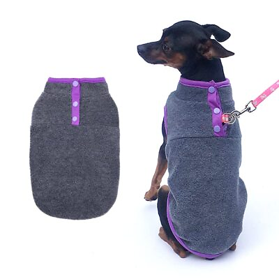 #ad Dog Fleece Sweater Soft Dog Vest Apparel Sleeveless Puppy Winter Cold Weathe... $20.62
