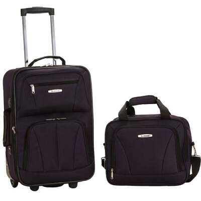 #ad Home Travel 2 Piece Carry On Luggage Set Trunk Durable Push button Expediency $59.09