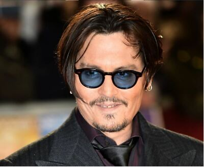 #ad Mens Sunglasses Johnny Depp Robert Downey Tinted Blue Lens Retro Classic Fashion $10.99