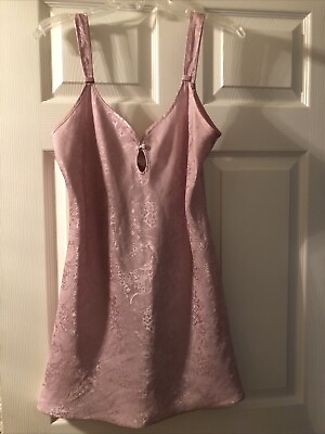 #ad Jones New York New Night Gown Keyhole Lavender Print Floral Paisley Sz M $18.90