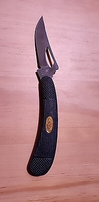 #ad 1980#x27;S FROST CUTLERY RUBBER GRIPS COCKFIGHTER POCKETKNIFE. MADE IN JAPAN $26.99