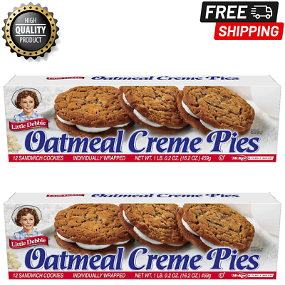 #ad 2 pack Little Debbie Oatmeal Creme Pies Wrapped creme pies 16.2 Ounce $10.97