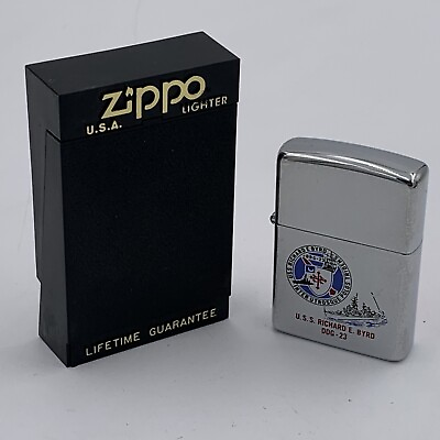 #ad Brand New USN Navy Ship USS Richard E. Byrd DDG 23 Zippo lighter Sticker Sealed $116.96