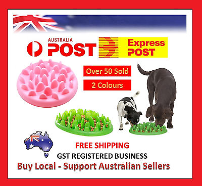 #ad HUGE DOG CAT Slow Eating Food Water Bowl Feeder Anti Choke No Bloating Gulp AU $29.95
