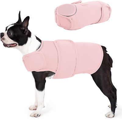 #ad Dog Anxiety Vest Adjustable Dog Calming Vest with Reflective Trims Breathable $32.88