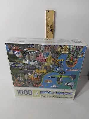 #ad Miami City View 1000 Piece Jigsaw Puzzle Bits and Pieces Sealed $24.99