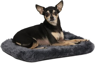 #ad Bolstered Bed for Small Dogs or Cats Charcoal Gray 18 inches $12.49
