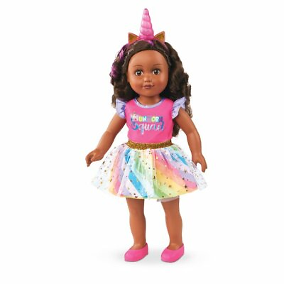 #ad My Life As A Unicorn Trainer Doll 18quot; Posable Soft Torso Dark Brunette Hair New $39.99