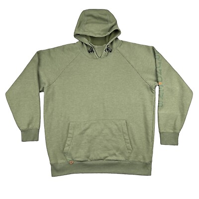 #ad Grundens Dillingham Tech Hoodie Mens XL Fishing Sweatshirt Green $39.95