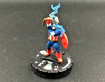 #ad 2014 Wizkids Heroclix Marvel Character Captain American Figure Neca $5.98