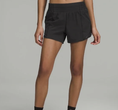#ad Lululemon Hotty Hot Low Rise Lined Short 4quot; Black NWT Size 2 4 6 8 12 14 $47.99