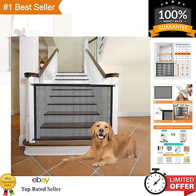 #ad Dog Gate for Stairs Pet Gates for The House: Dogs Screen Mesh Gate for Doorwa... $24.79
