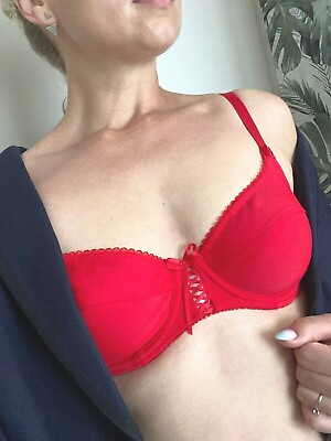 #ad Ladies girls red everyday non padded underwired overbust comfort Bra GBP 5.45