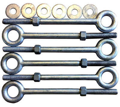#ad Eye Bolts 2.5quot; to 12quot; Drop Forged Hot Dipped Galvanized Steel Eye Bolt Eyebolt $13.19