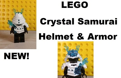 #ad LEGO Ninja CRYSTAL White ARMOR Trans Blue ICE Shoulder Pad Chest NInjago Samurai $11.09