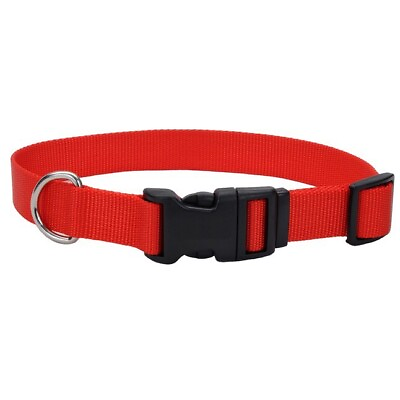 #ad Pet Attire Coastal Pet Products Medium M Adjustable 14” 20” Dog Collar NWT Red $8.95