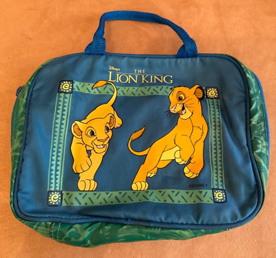 #ad Aladdin Disney The Lion King Soft Insulated School Lunch Box Bag Simba Nala $24.50