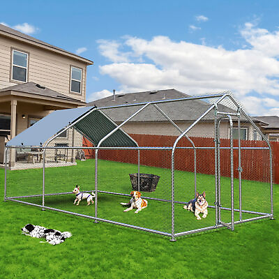 #ad #ad 20x10ft Outdoor Pet Dog Run House Kennel Shade Cage Enclosure w Cover Playpen $266.97